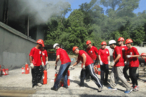 equipamento de combate aincêndio